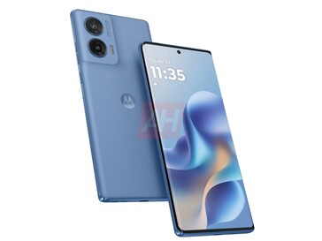 Inofficiell bild av en av de blå varianterna av Moto G96. (Bildkälla: Android Rubriker)