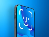 iPhone med Face ID-koncept under skärmen. (Bildkälla: MacRumors) 