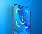 iPhone med Face ID-koncept under skärmen. (Bildkälla: MacRumors) 
