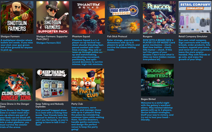 Alla artiklar som ingår i paketet