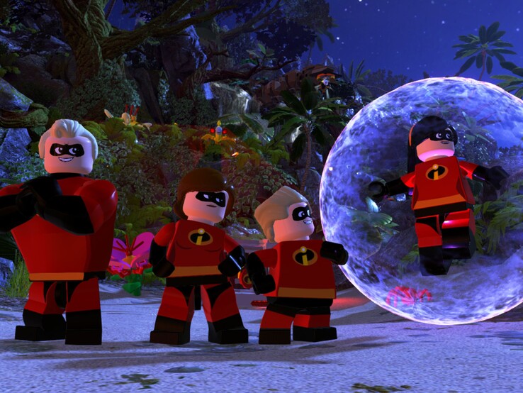 Hela superhjältefamiljen Parr är spelbar redan från den allra första nivån.