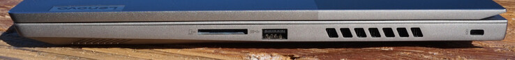 Just det: SD-kortplats, USB-A (5 Gbit/s), Kensingtonlås