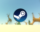 Skärmdump från spelet med Steam-logotypen överlagrad.