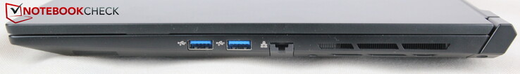 Höger: 2x USB-A 3.0, LAN