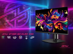 MPG 271QR QD-OLED X50 är en av flera spelmonitorer med 500 Hz. (Bildkälla: MSI)