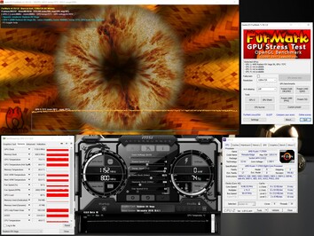 Stress-test FurMark (PT 100%)