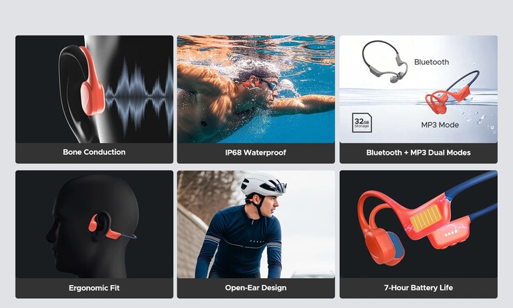 Dessa hörlurar kan spela lokalt lagrad musik (Bildkälla: Doogee)