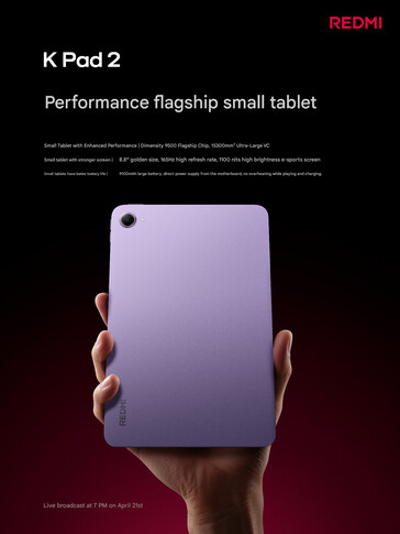 Kylinställning och andra detaljer som delas av Xiaomi