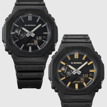 Casio G-Shock GA-2100LXB-1AJF och GA-2100LXB-1A9JF (från vänster till höger)