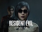 Resident Evil Requiem story expansion banner med Leon Kennedy och Ada Wong