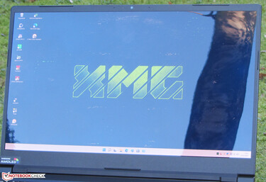 XMG Pro 15 utomhus