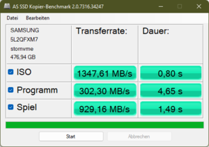 AS SSD Copy riktmärke