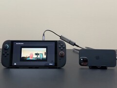 En iPhone används som webbkamera för Switch 2. (Bildkälla: Will It Work? på YouTube)