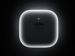 40W-laddaren har en design som liknar laddningsfodralet till Apple AirPods. På bilden: en reklambild som ger en glimt av adaptern.