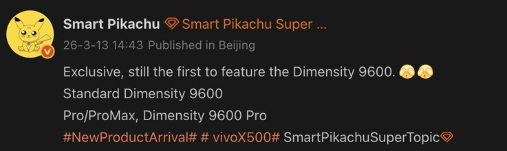 Läckta detaljer om Vivo X500-serien.