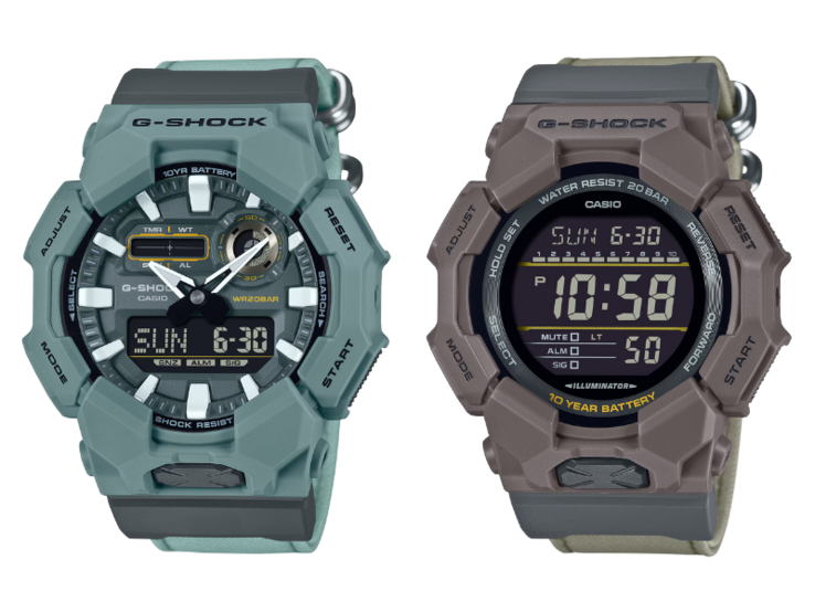 Klockorna Casio G-Shock GA-010CE-2A (vänster) och GD-010CE-5 (höger). (Bildkälla: Casio)