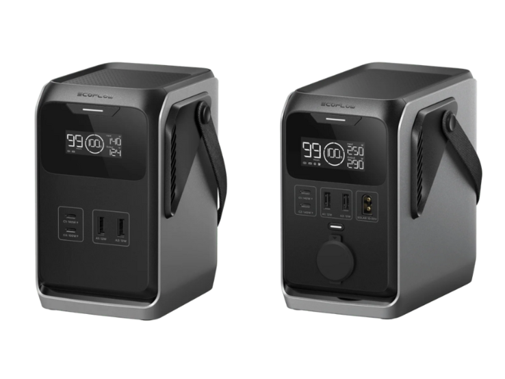EcoFlow Trail 200 DC (vänster) och Trail 300 DC (höger) kraftstationer. (Bildkälla: EcoFlow)
