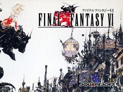 Final Fantasy VI original 1994 key art av Yoshitaka Amano.