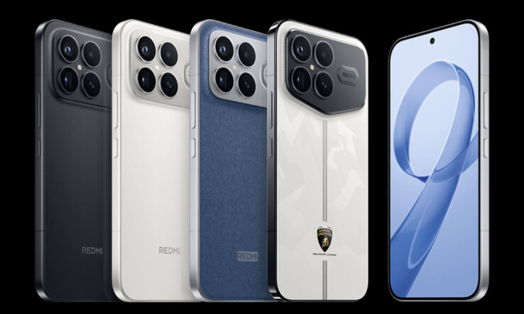 Poco F8 Ultra ryktas lanseras i den första och tredje finishen där Redmi K90 Pro Max finns tillgänglig, från vänster till höger. (Bildkälla: Xiaomi)