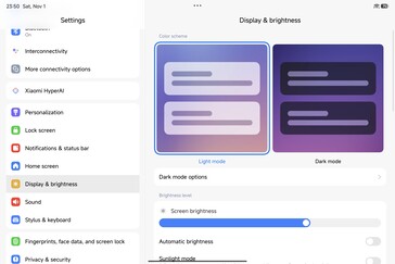 Xiaomi Pad 8 Pro: HyperOS 3-gränssnitt