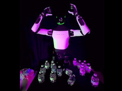 Tesla Optimus innan falla fallet. (Bildkälla: Decent_Cheesecake643/Reddit)