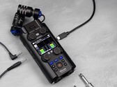 Zoom presenterar H5studio Handy Recorder med stora mikrofoner som gör det möjligt att spela in högkvalitativa ljudinspelningar på inspelningsplatsen. (Bildkälla: Zoom)