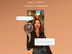 15-seriens nya AI Edit Genie-funktion. (Bildkälla: Realme)