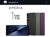 Den smartphone som visas på bilden är Xperia 1 VII, inte Xperia 1 VIII.