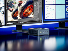 NucBox M5 Ultra kostar från 249,99 USD. På bilden: en kampanjbild av minidatorn. (Bildkälla: GMK)