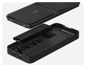 En verktygslös design innebär att det inte krävs några specialverktyg för att installera SSD-enheter. (Bildkälla: Hyper)