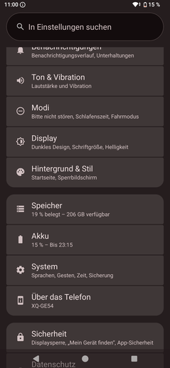 Recension av Sony Xperia 1 VIII: Android-användargränssnittet