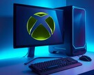 Xbox-logotypen visas på en spel-PC-skärm