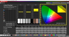 CalMAN ColorChecker (DCI-P3 färgmålsutrymme)