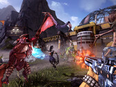 Skärmdump från Borderlands 2 visar monster som slåss mot Zero