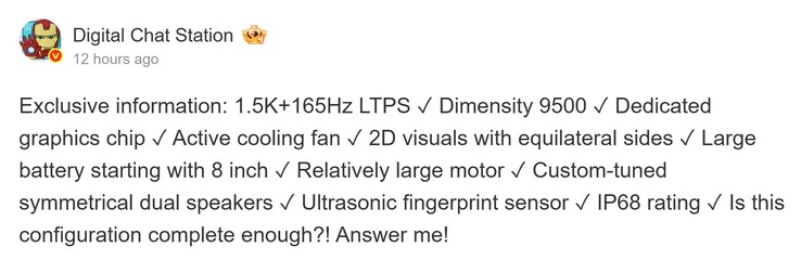 Digital Chat Stations rapport om Redmi K90 Ultra (maskinöversatt)