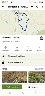 12-mils testbana på den prisvärda Touroll B2 elcykeln för instegsmodeller