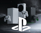 Xbox-konsoler visas med PlayStation-logotypen (Bildkälla: Xbox Wire, Sony PlayStation med redigeringar)
