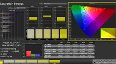 Calman: Färgmättnad (kalibrerad)
