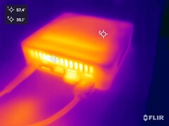 Intel NUC 13 Pro Kit vs. stresstest (baksida)