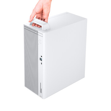 Asus V500 har ett handtag som tillval. (Bildkälla: Asus)