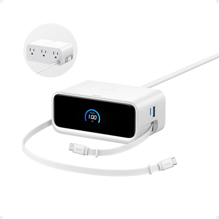 Anker Nano laddningsstation (7-i-1, 100 W) i vitt (Bildkälla: Anker)