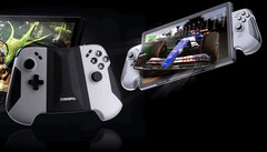 Digiera HoloMax handhållna spelkontroller för PC kan kopplas loss och användas trådlöst för att spela spel på den glasögonfria 3D-skärmen. (Bildkälla: Digiera)