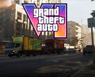 GTA 6-banner som visar trafiken i Vice City