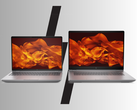 18-tumsversionen av HP ZBook Fury G1i (höger) har en något lägre upplösning (2560x1600) än 16-tumsversionen (vänster) men kompenserar med en högre uppdateringsfrekvens på 165 Hz. (Bildkälla: HP)