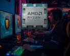 AMD Ryzen 7 9800X3D CPU visas upp på internetcafé (Bildkälla: AMD med ändringar)