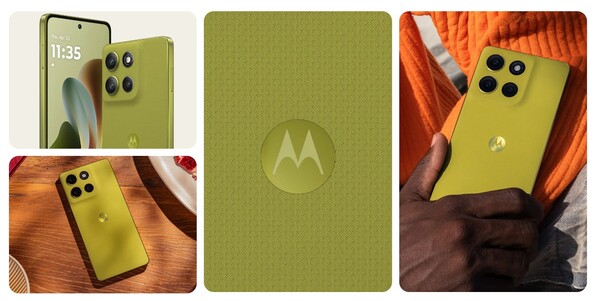 Motorola Moto G86 Power i Pantone Cypress. (Bildkälla: Motorola)