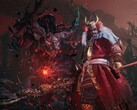 Ett monster och en samuraj i Nioh 3. 