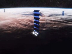 Artistens intryck av Starlink-satelliterna. (Bildkälla: SpaceX)