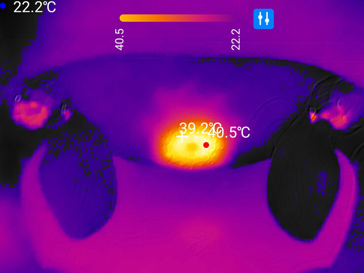 Max temperatur är ca 40 C (104 F)