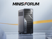 The Minisforum MS-02 Ultra from the front. (Image source: Minisforum - edited)